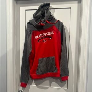 San Diego State Athletics Red and Gray Hoodie M